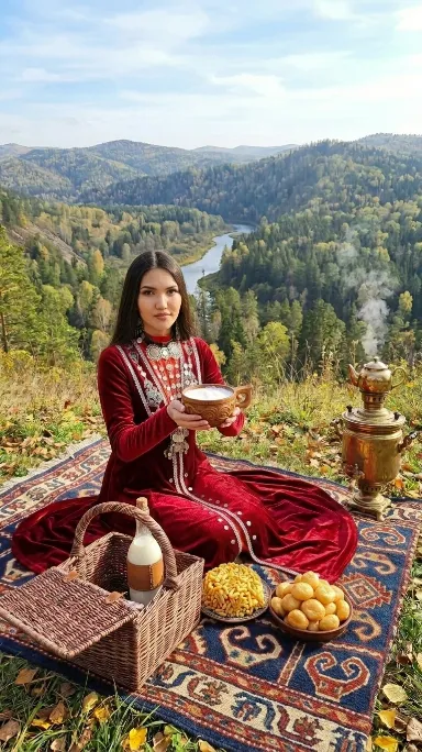 Плетеная корзина для пикника 