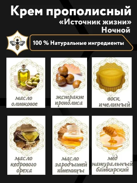 Крем прополисный «Источник жизни» Ночной — изображение 2